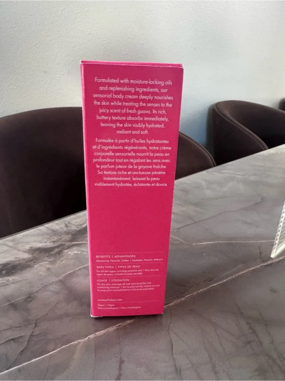 Summer Fridays Body Butter Balm Pink Guava Rich Body Cream with Hyaluronic Acid